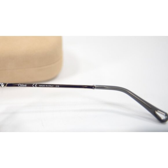 Chloe CE144S Gold Blue Gradient Romie Aviator Logo Sunglasses NWT Case - Picture 5 of 8